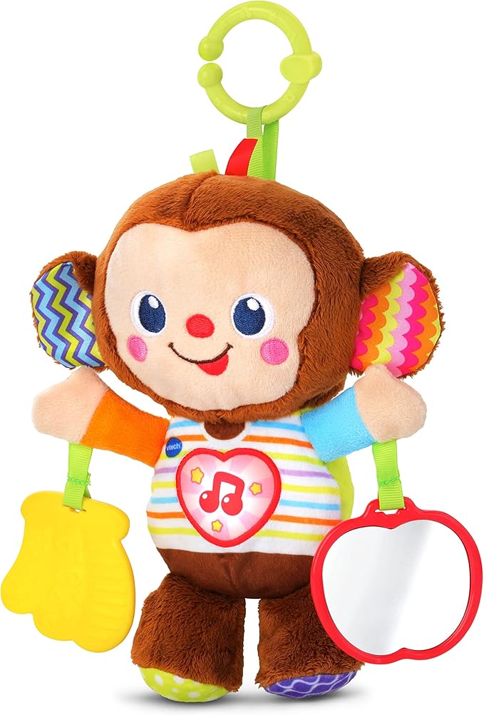 PELUCHE CON MORDEDOR MONITO BEBE