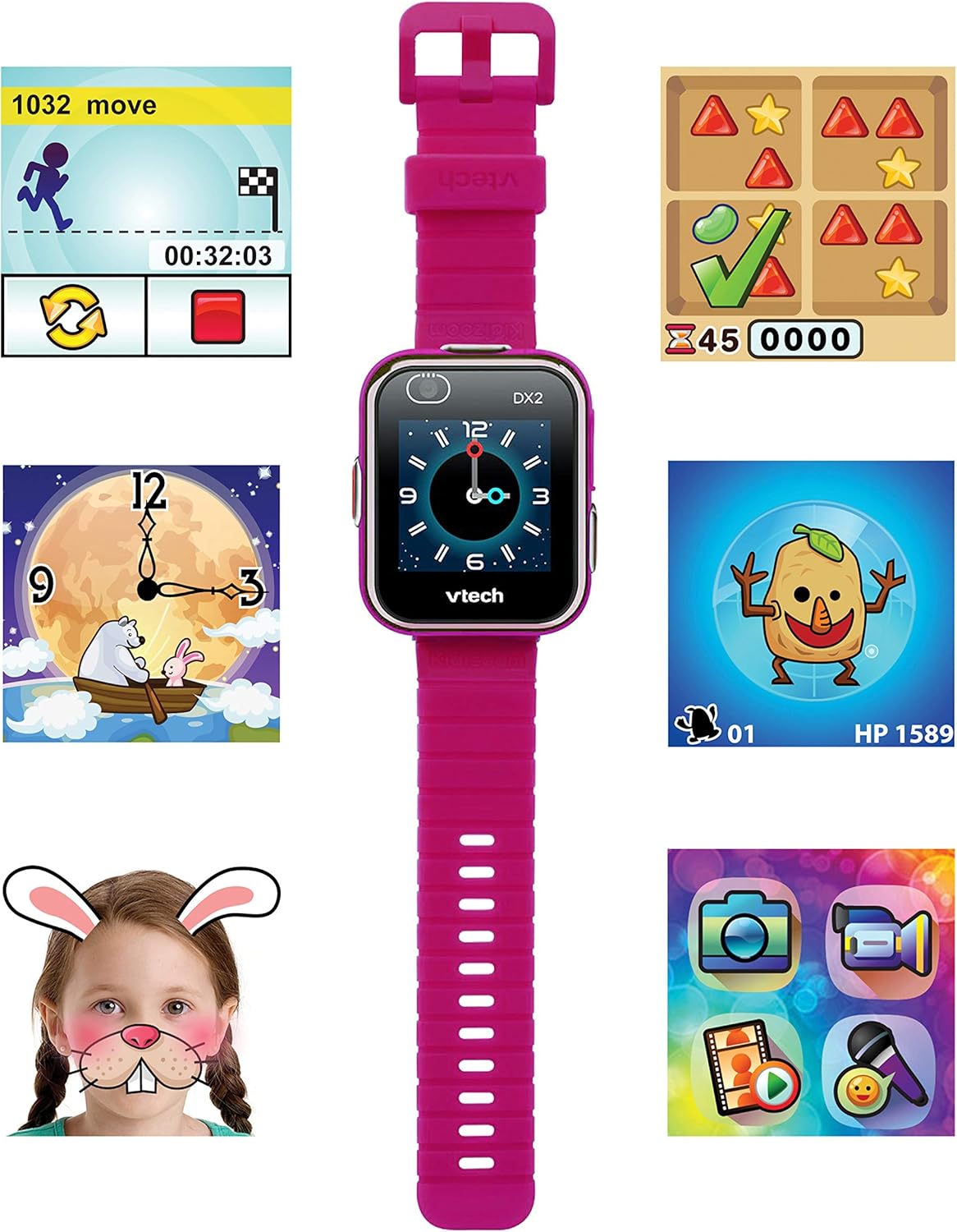 KIDIZOOM SMARTWATCH MAX FRAMBUESA - Imagen 4