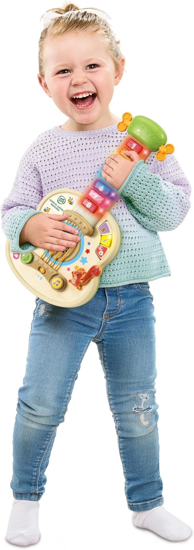 INSTRUMENTO INFANTIL GUITARRA COLORES MUSICALES - Imagen 2