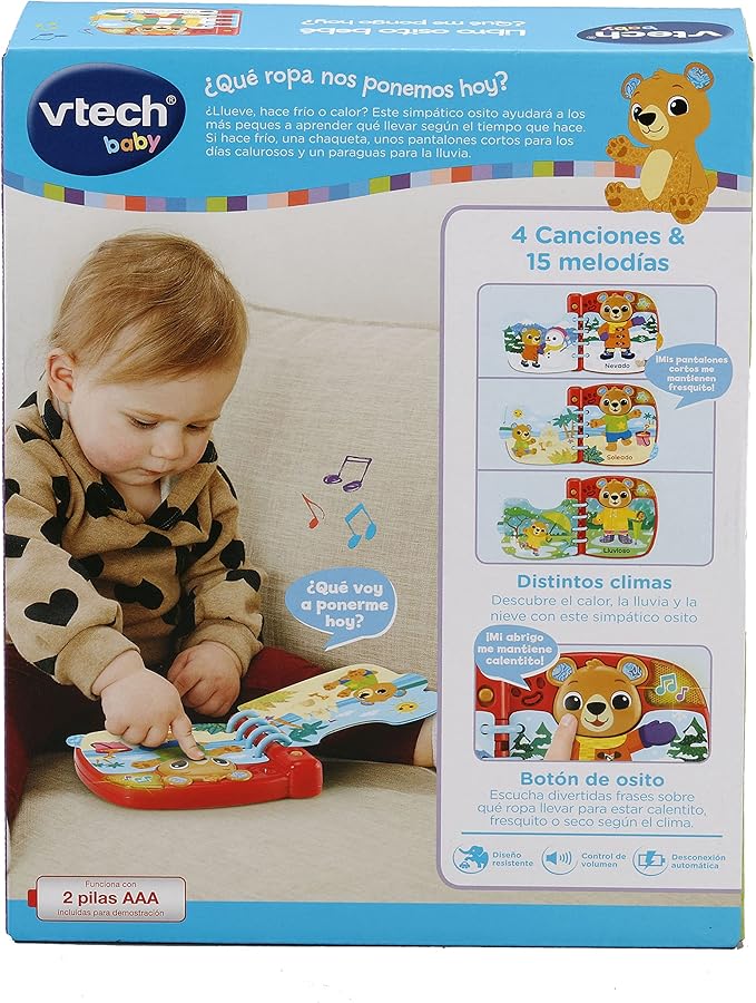 LIBRO MUSICAL OSITO BEBE ¿QUE ME PONGO HOY? - Imagen 4