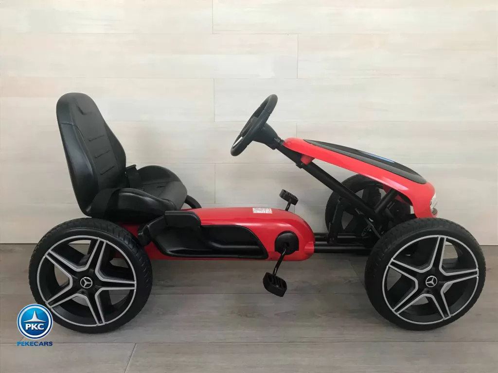 KART A PEDALES MERCEDES ROJO - Imagen 2