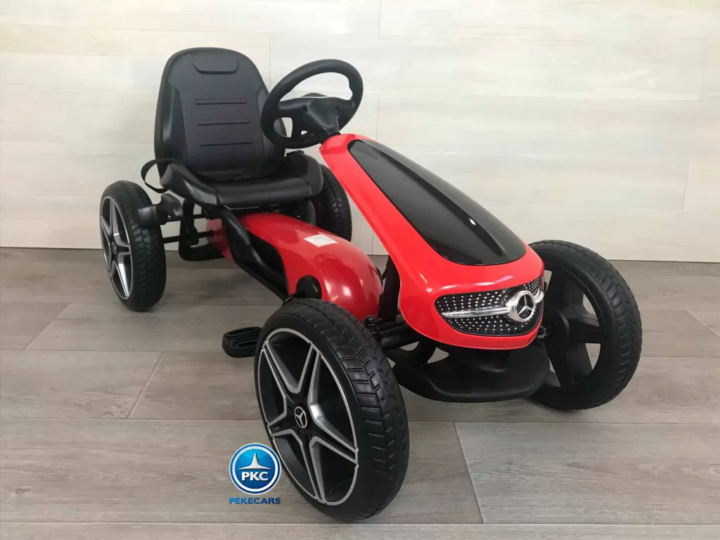 KART A PEDALES MERCEDES ROJO - Imagen 11