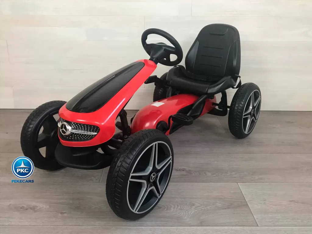 KART A PEDALES MERCEDES ROJO
