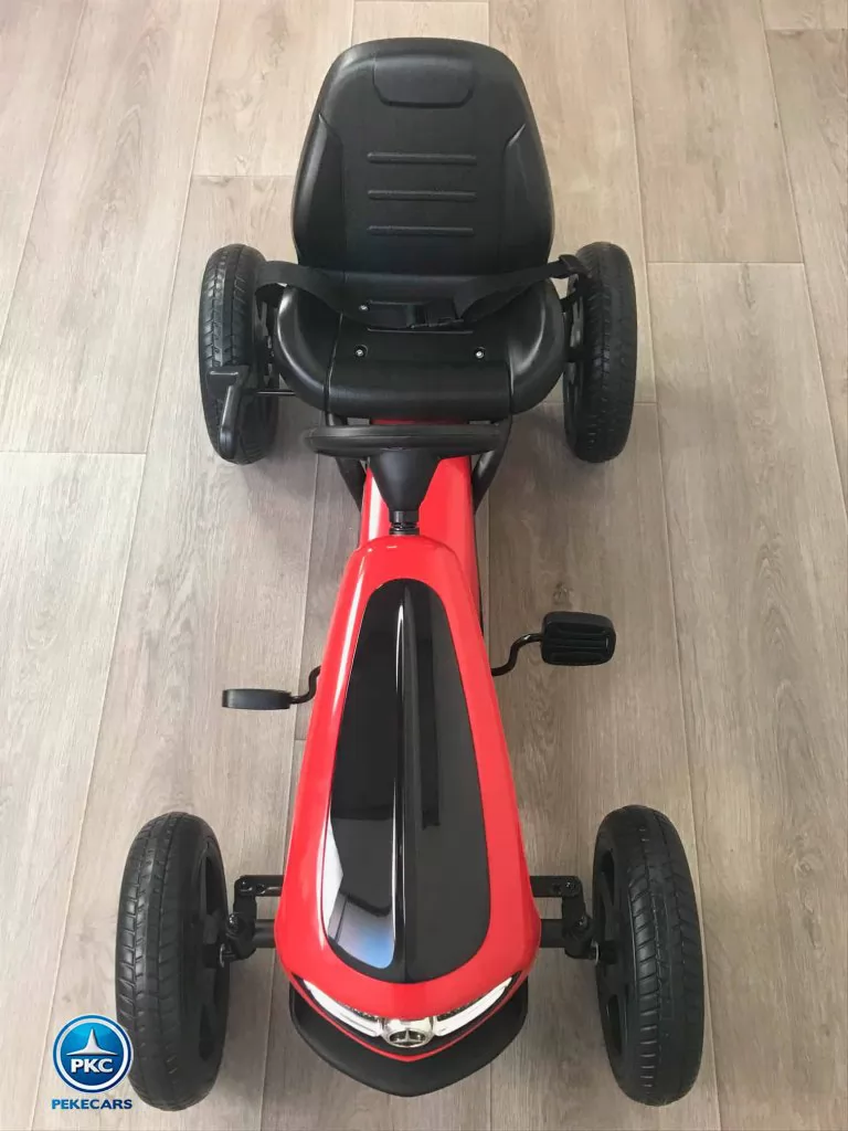 KART A PEDALES MERCEDES ROJO - Imagen 8