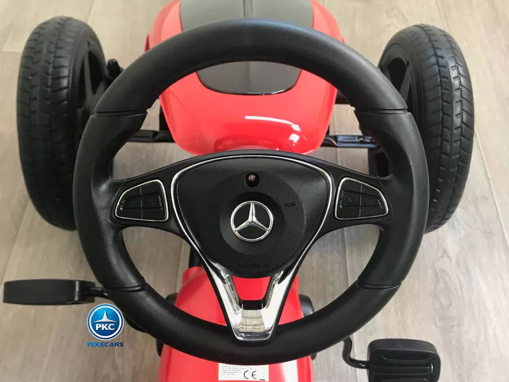KART A PEDALES MERCEDES ROJO - Imagen 7