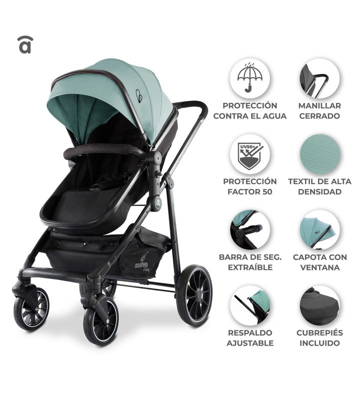 TRIO CONVERTIBLE DUBAI NEGRO - Imagen 10