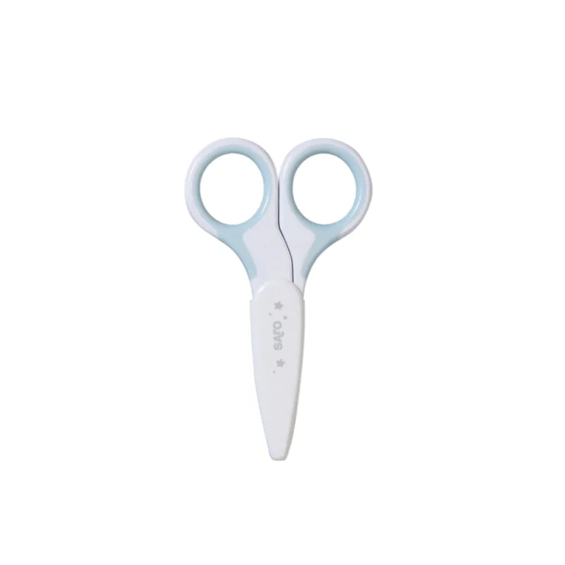TIJERAS DE BEBE AZUL CON TAPA
