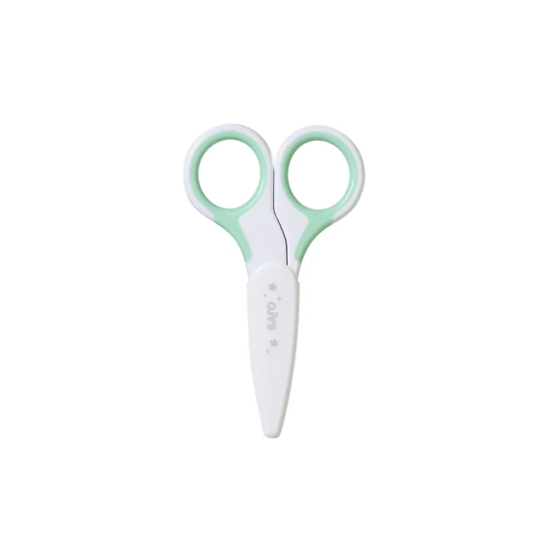TIJERAS DE BEBE MENTA CON TAPA