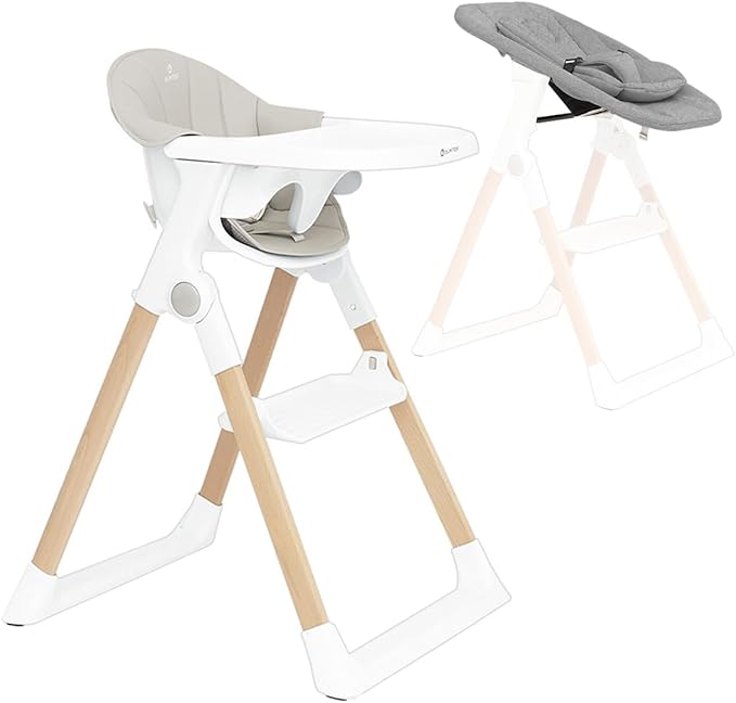 TRONA MADERA CON HAMACA GRIS