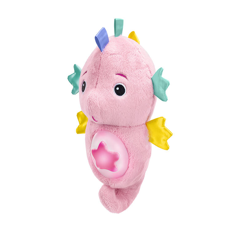 PELUCHE CABALLO DE MAR ROSA CON RUIDOS BLANCOS