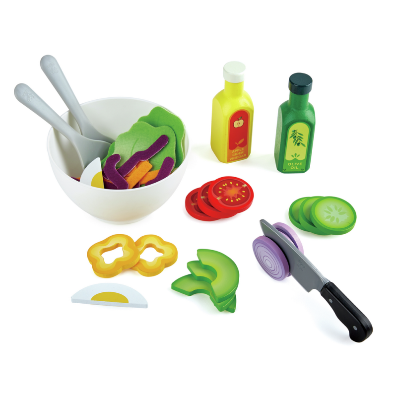SET DE ENSALADA CON INGREDIENTES