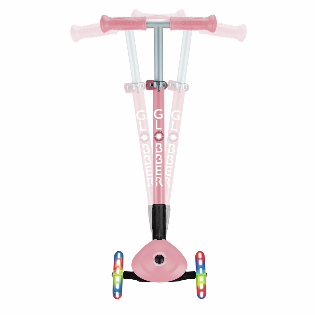 PATINETE PRIMO PLEGABLE ROSA PASTEL CON LED - Imagen 7