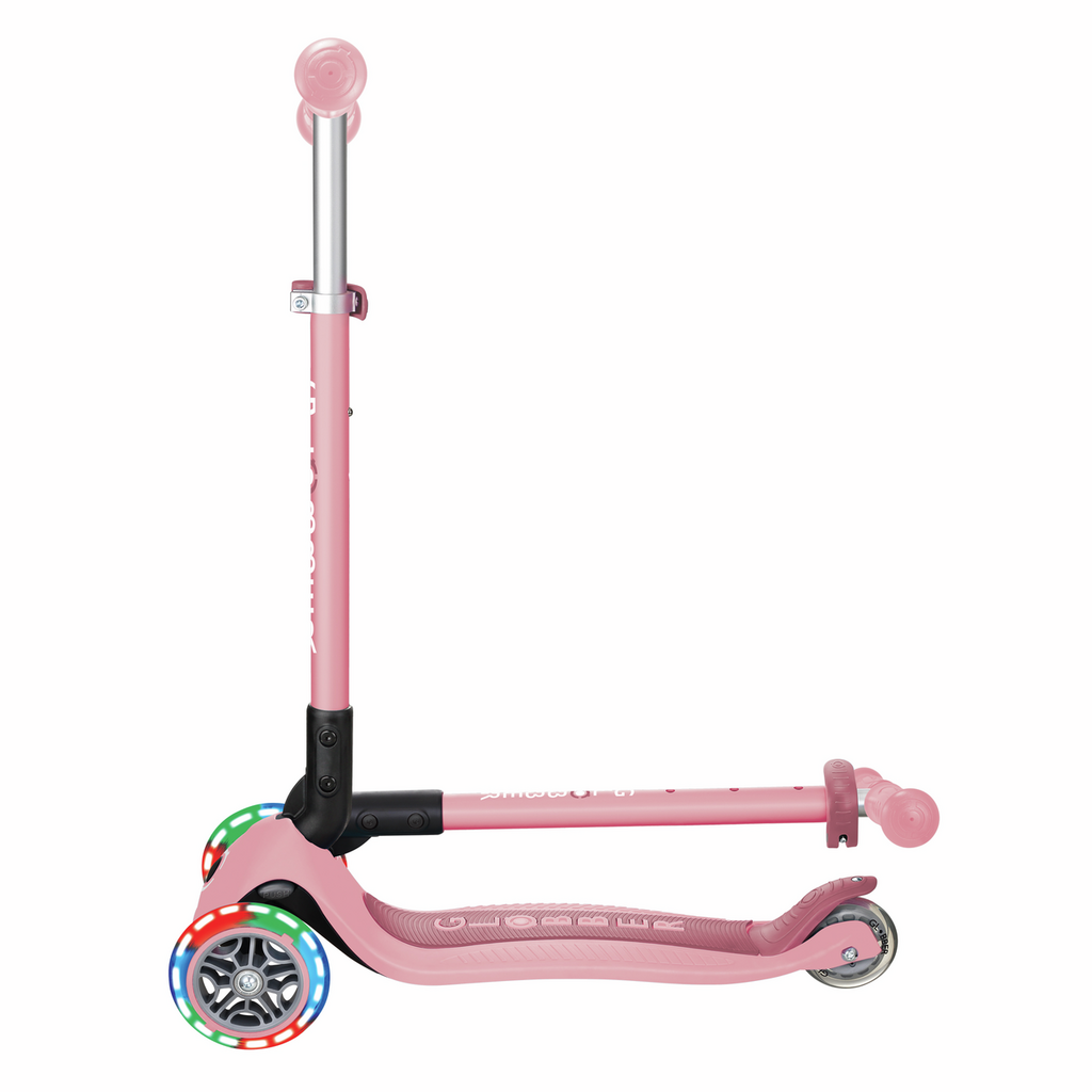 PATINETE PRIMO PLEGABLE ROSA PASTEL CON LED - Imagen 4