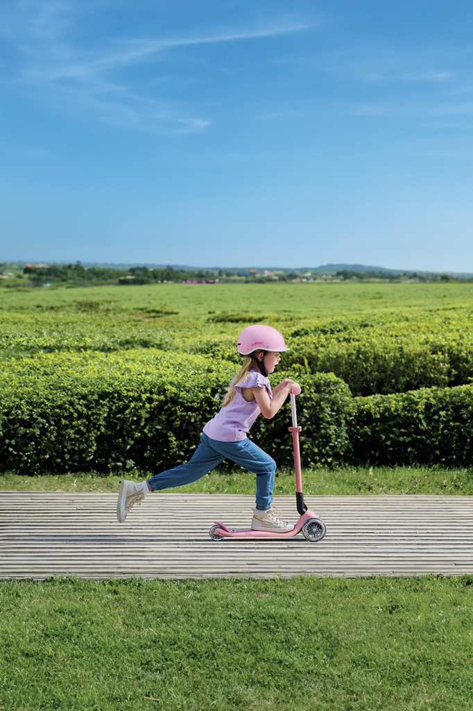 PATINETE PRIMO PLEGABLE ROSA PASTEL CON LED - Imagen 12