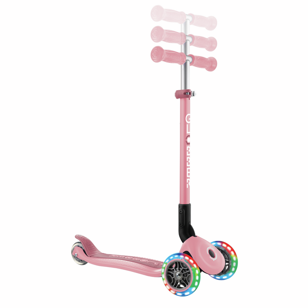 PATINETE PRIMO PLEGABLE ROSA PASTEL CON LED - Imagen 9