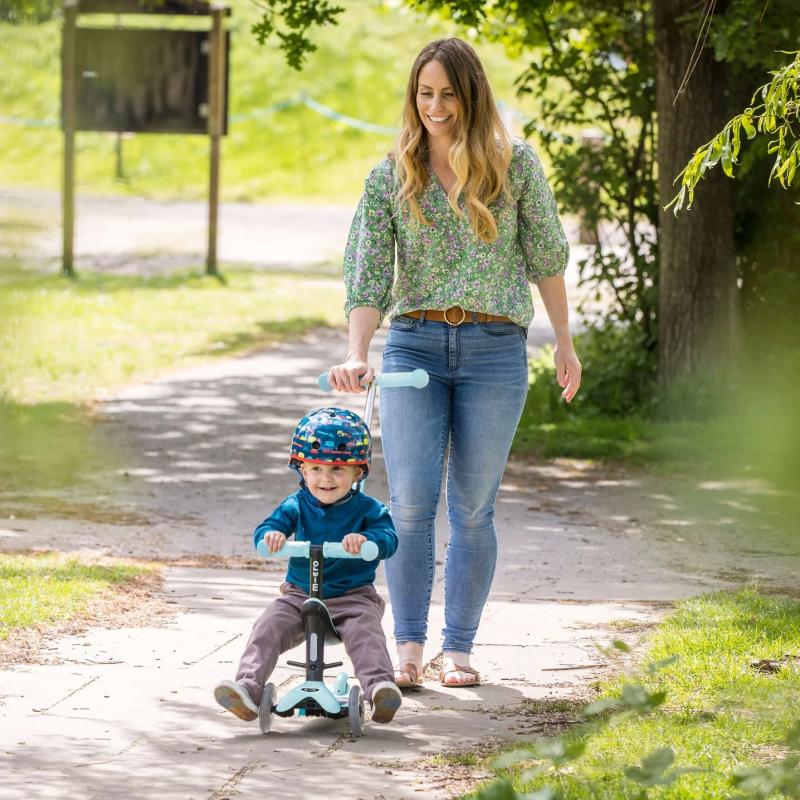 PATINETE MINI 4EN1 DELUXE AZUL CON LED - Imagen 3