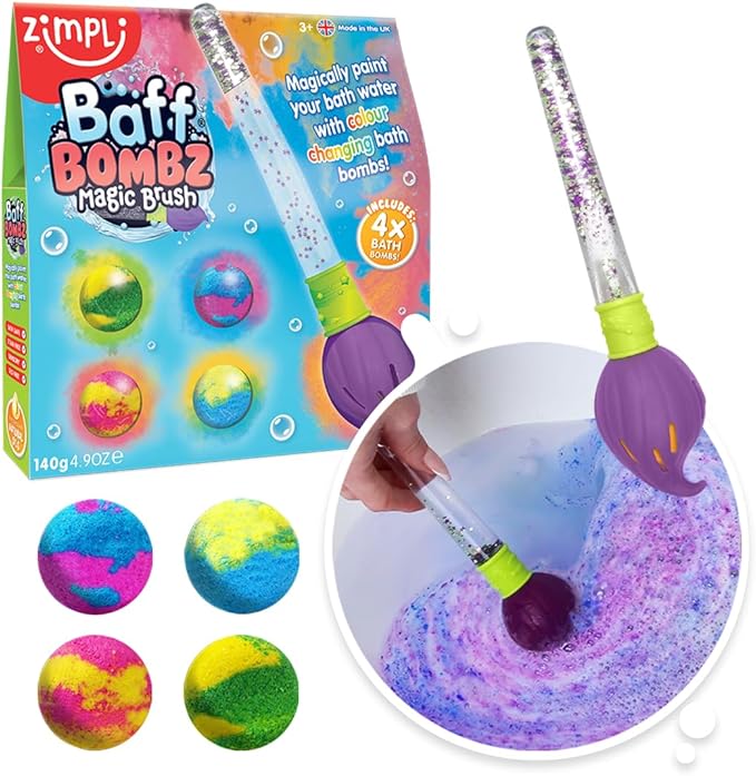 PINCEL MAGICO + 4 BOMBAS DE BAÑO