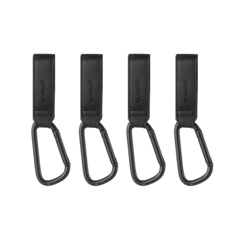 PACK 4UDS. MOSQUETONES PARA CARRITO NEGRO