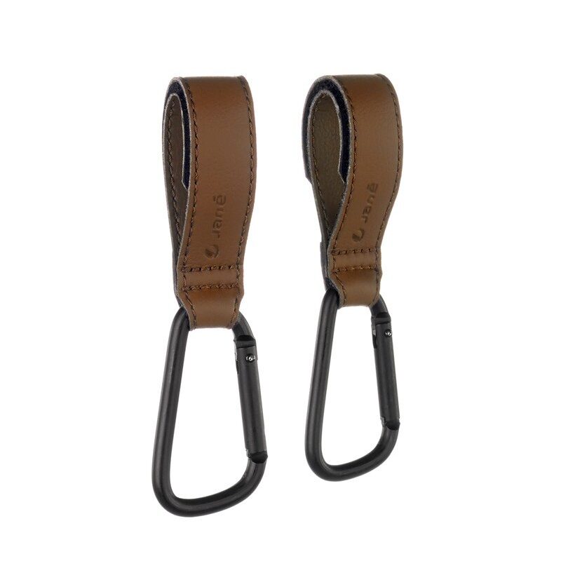 PACK 2UDS. MOSQUETONES PARA CARRITO MARRON