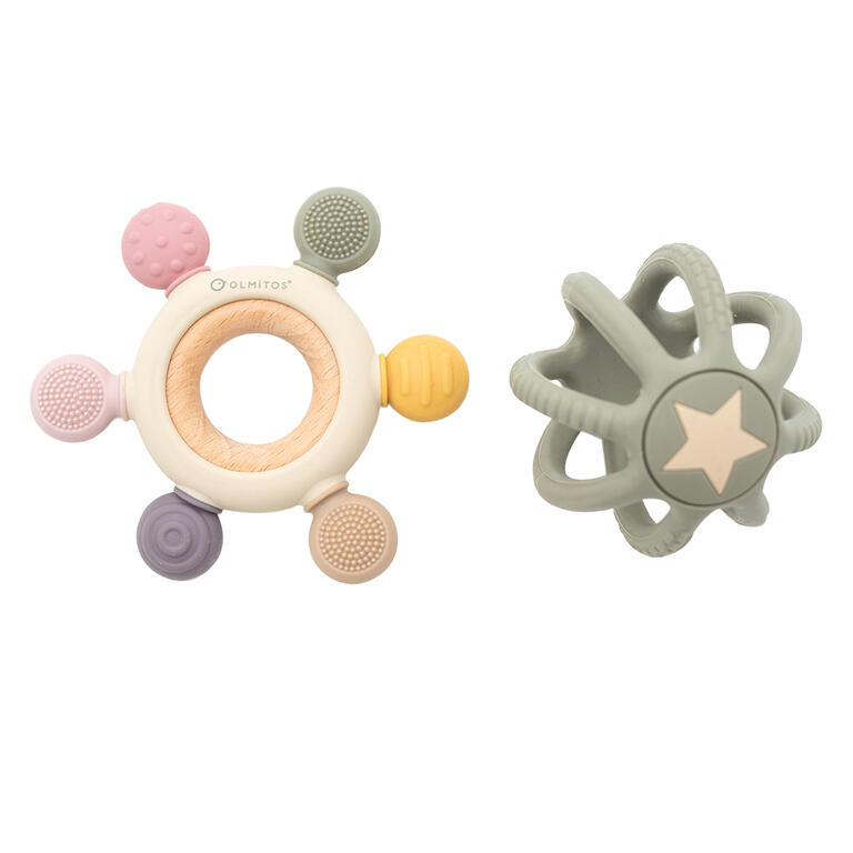 SET MORDEDORES SENSORIALES SILICONA PINK