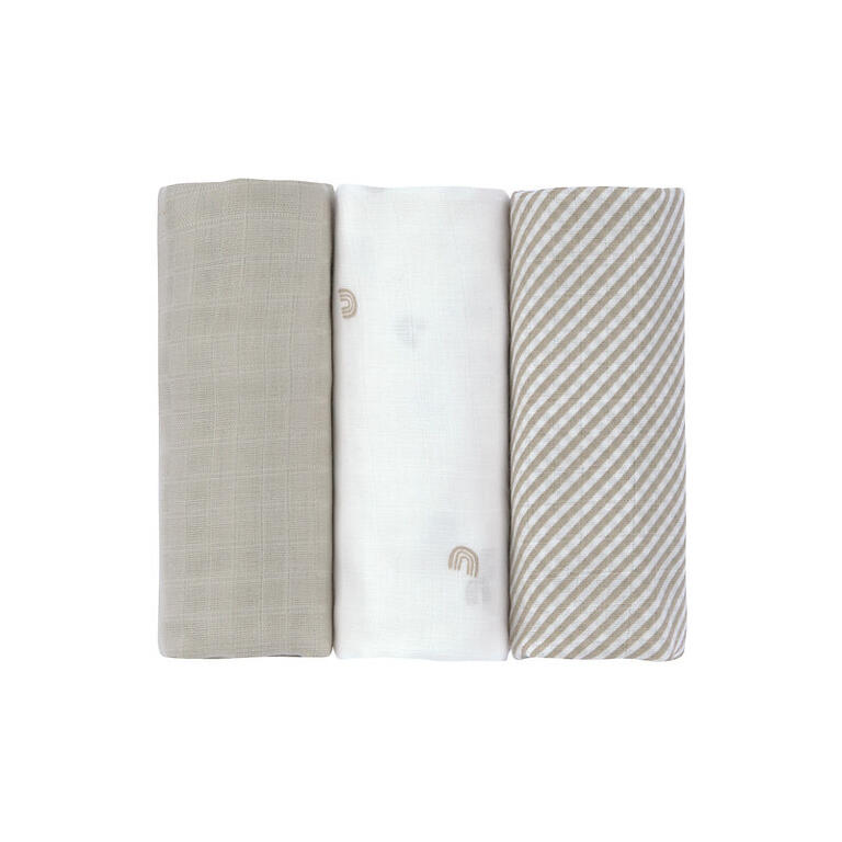 PACK 3 MUSELINAS RAINBOW 80 x 80CM - Imagen 2