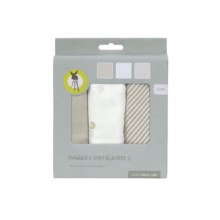 PACK 3 MUSELINAS RAINBOW 80 x 80CM - Imagen 3