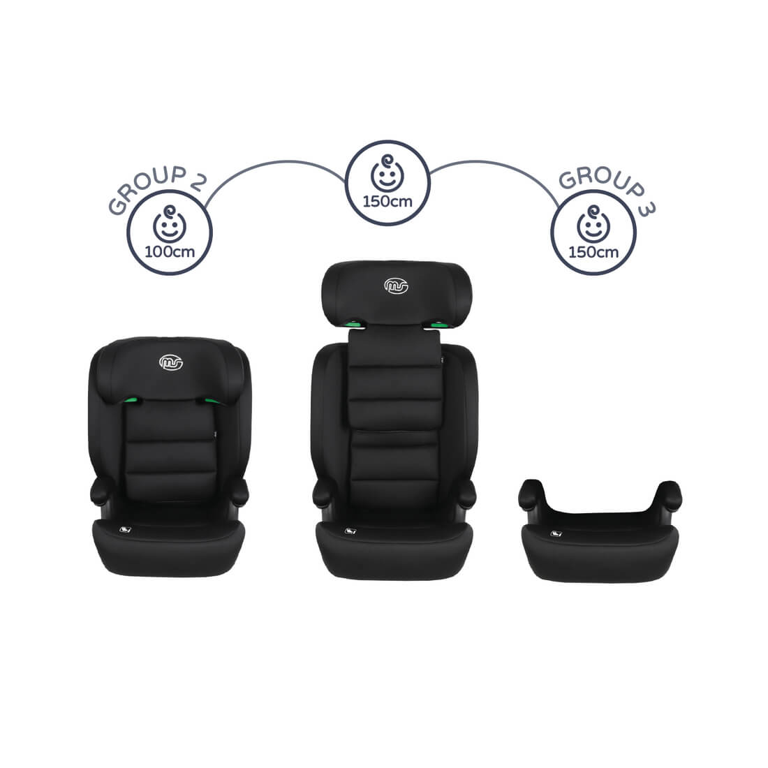 SILLA AUTO BETA NEGRA (105-150)CM - Imagen 6