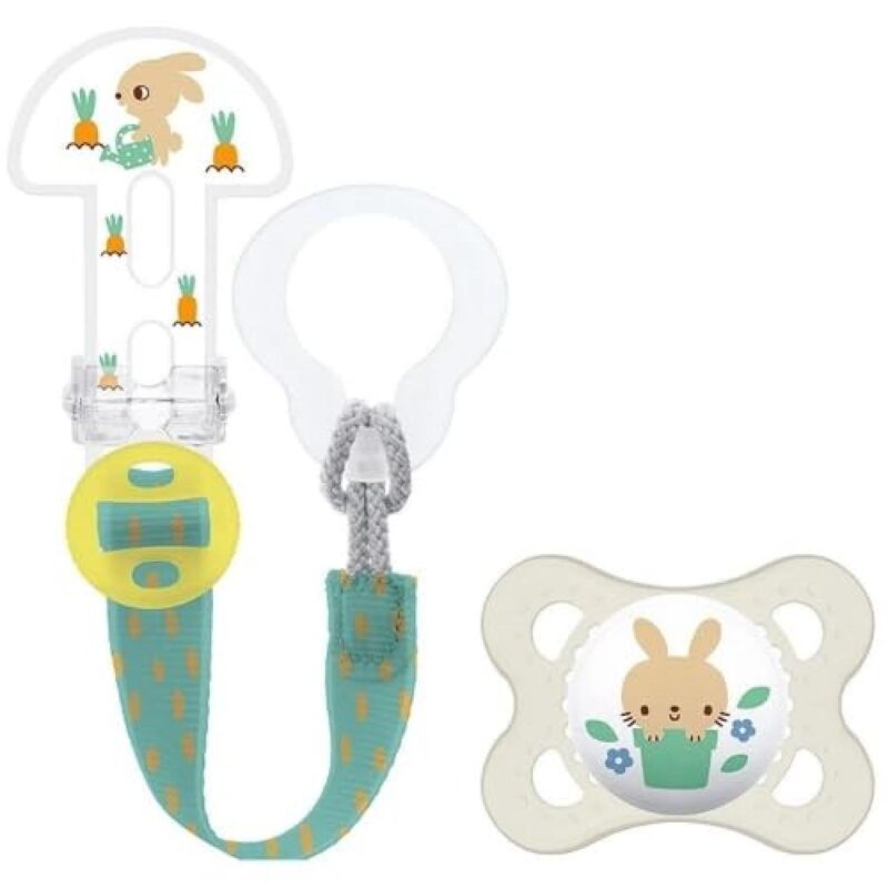 MAM CLIP IT& CHUPETE ORIGINAL 0+ SILICONA NEUTRO