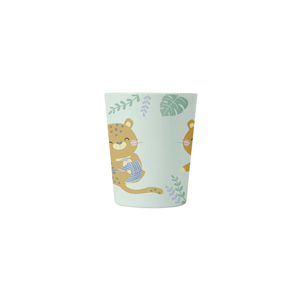 VAJILLA 5 PIEZAS JUNGLE CHEETAHS MENTA - Imagen 2
