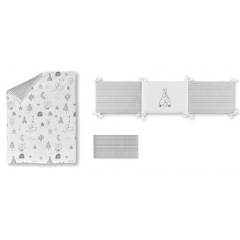 SET FUNDA NORDICA CON RELLENO + FUNDA ALMOHADA + PROTECTOR INDIAN