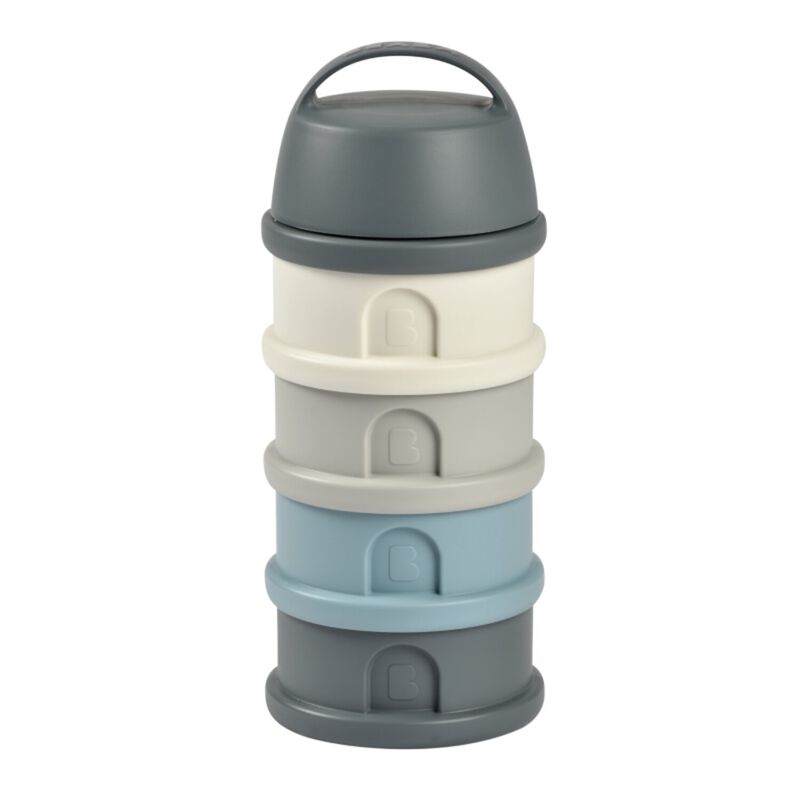 DOSIFICADOR APILABLE 4 COMPARTIMENTOS GRIS MINERAL/BLUE