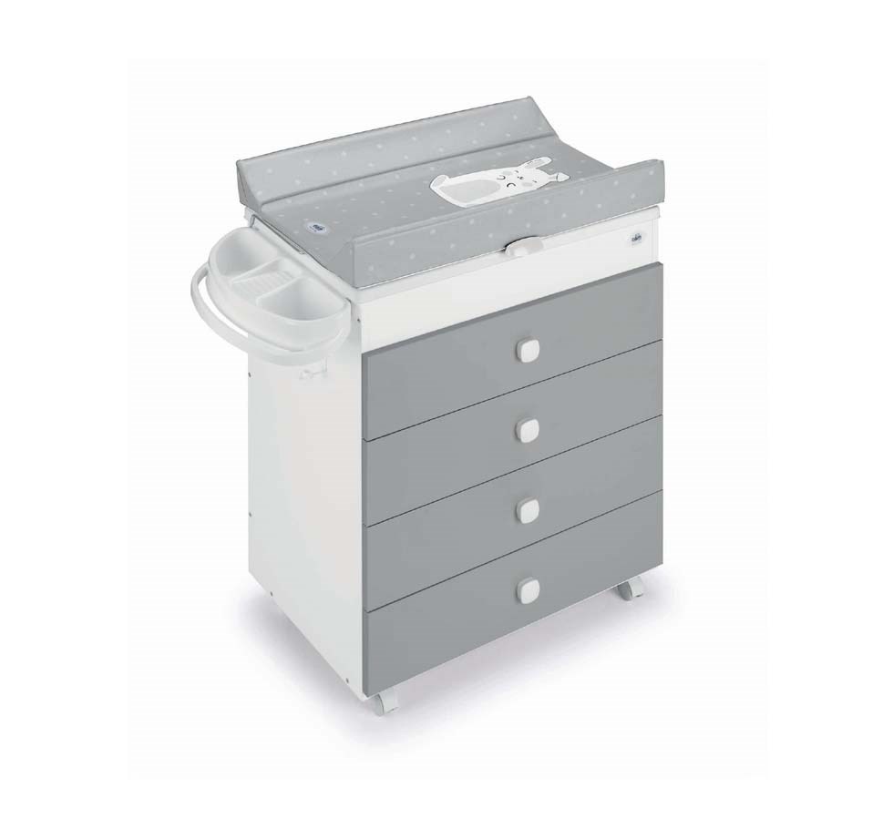 MUEBLE BAÑERA ASIA BLANCO/GRIS