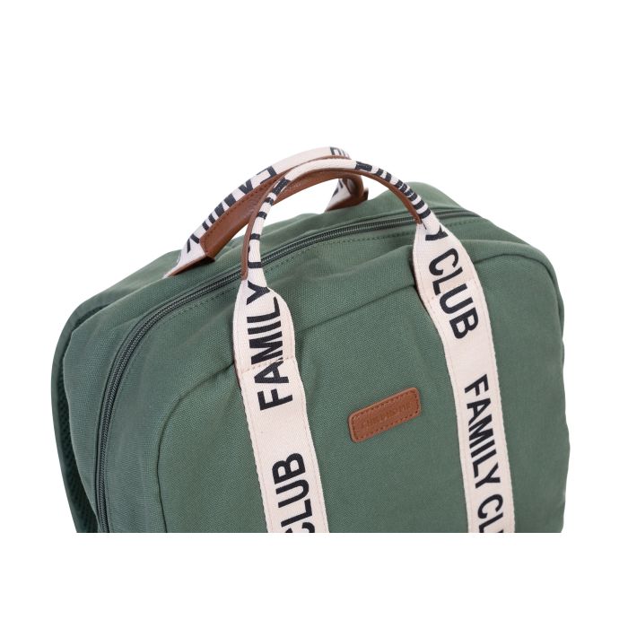 BOLSO MOCHILA MOMMY CLUB SIGNATURE CANVAS VERDE - Imagen 2