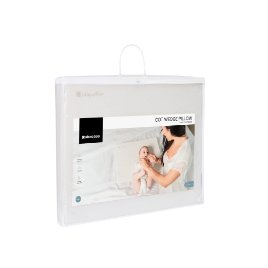 ALMOHADA CUÑA PARA CUNA VISCOELASTICA BLANCO - Imagen 2