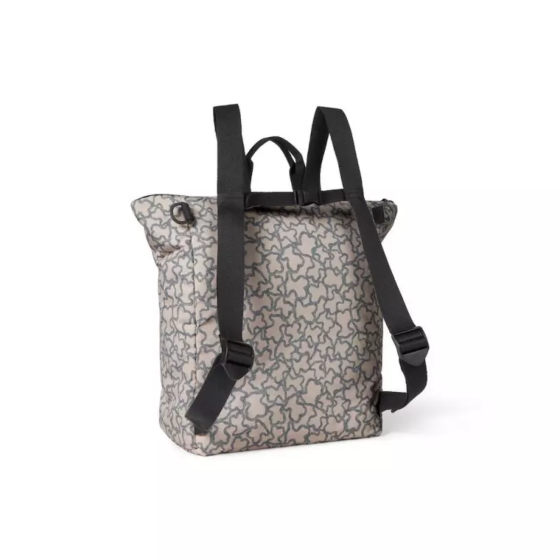 BOLSO MOCHILA CON CAMBIADOR KAOS BEIGE - Imagen 3