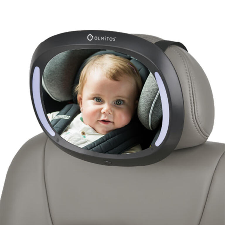 ESPEJO RETROVISOR SEGURIDAD COCHE C/LED - Imagen 9