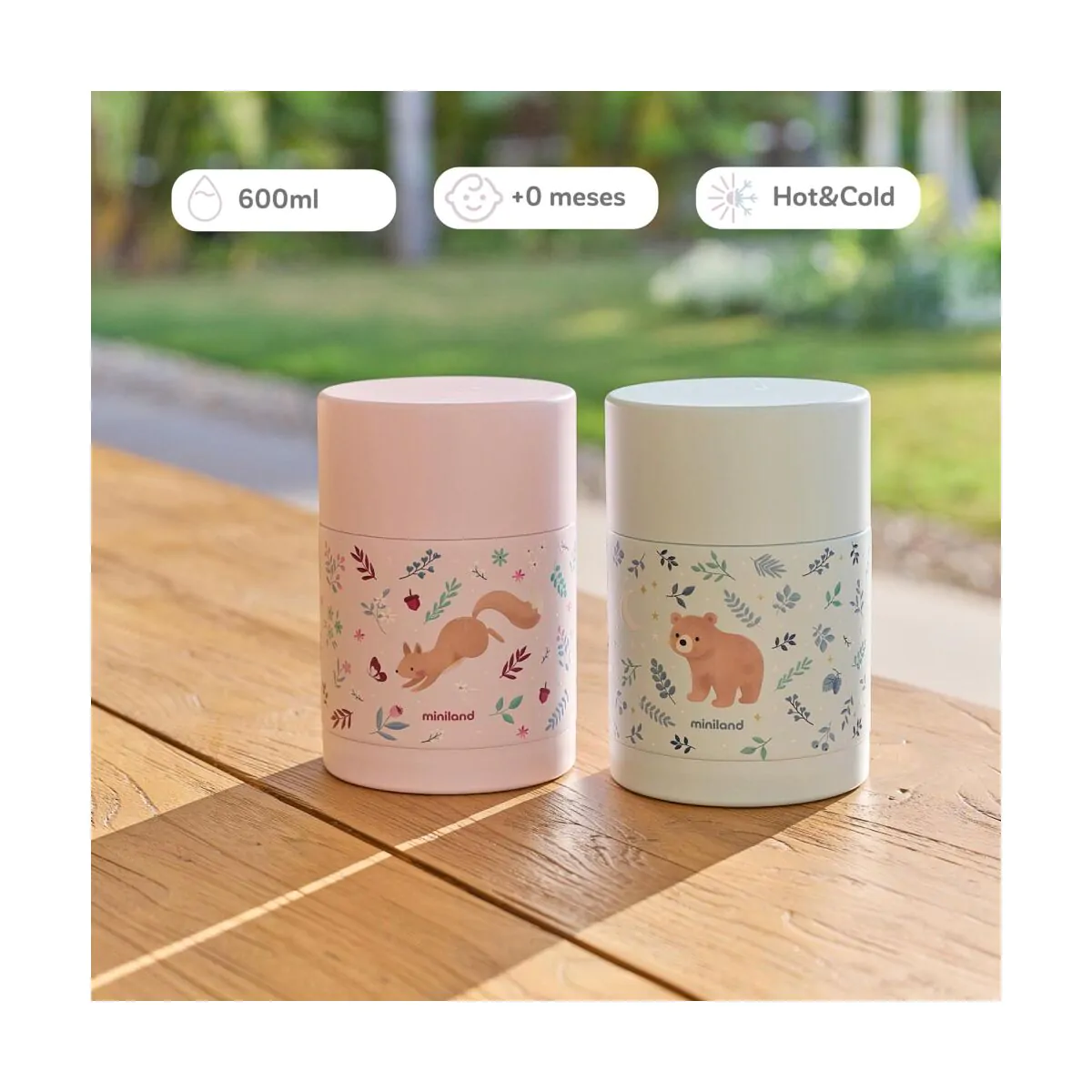 TERMO SOLIDOS INOXIDABLE 600ML BEAR - Imagen 5
