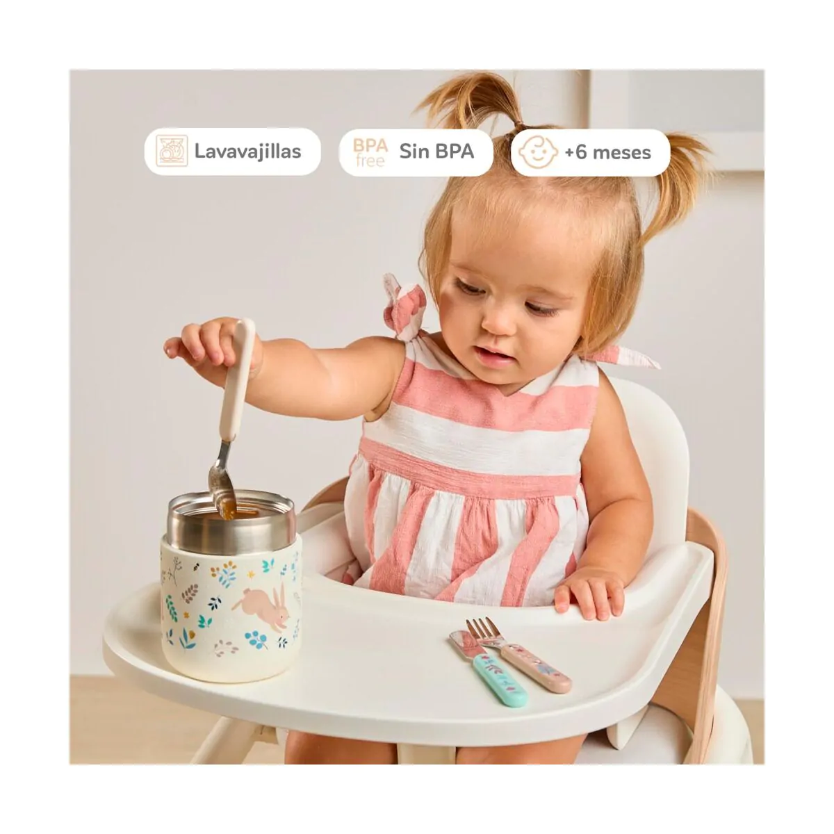 CUBIERTOS INFANTILES INOXIDABLE DREAMLAND - Imagen 5