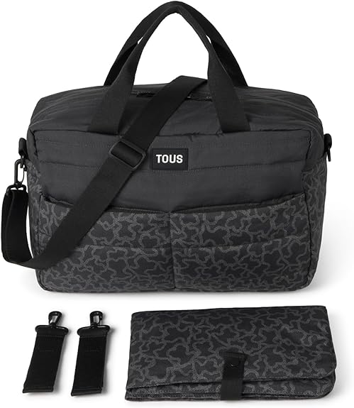 BOLSO MATERNAL CON CAMBIADOR KAOS NEGRO
