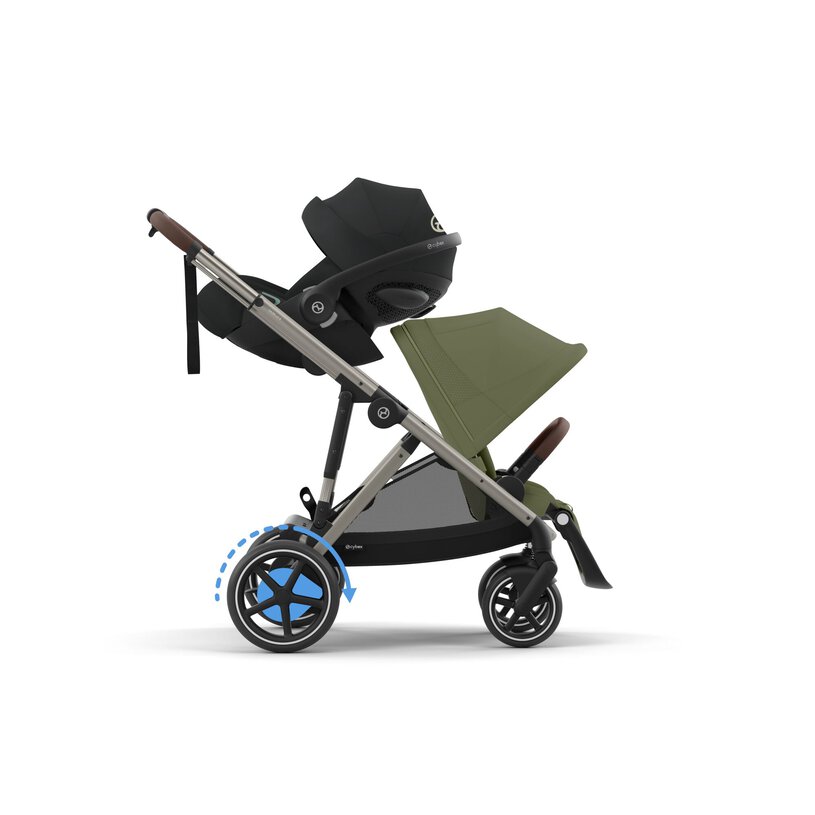 E-GAZELLE SILLA TAUPE MOSS GREEN - Imagen 8