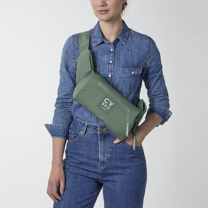 MOCHILA PORTABEBE COYA CARRIER LEAF GREEN - Imagen 7