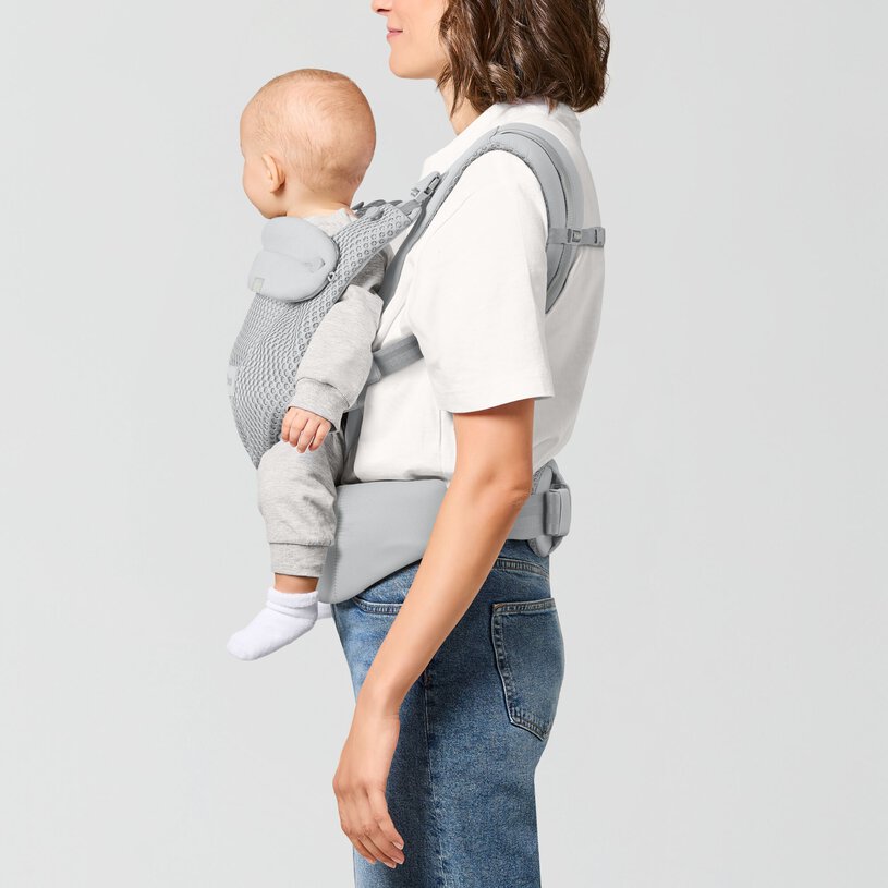 MOCHILA PORTABEBE AMYA FOG GREY - Imagen 4