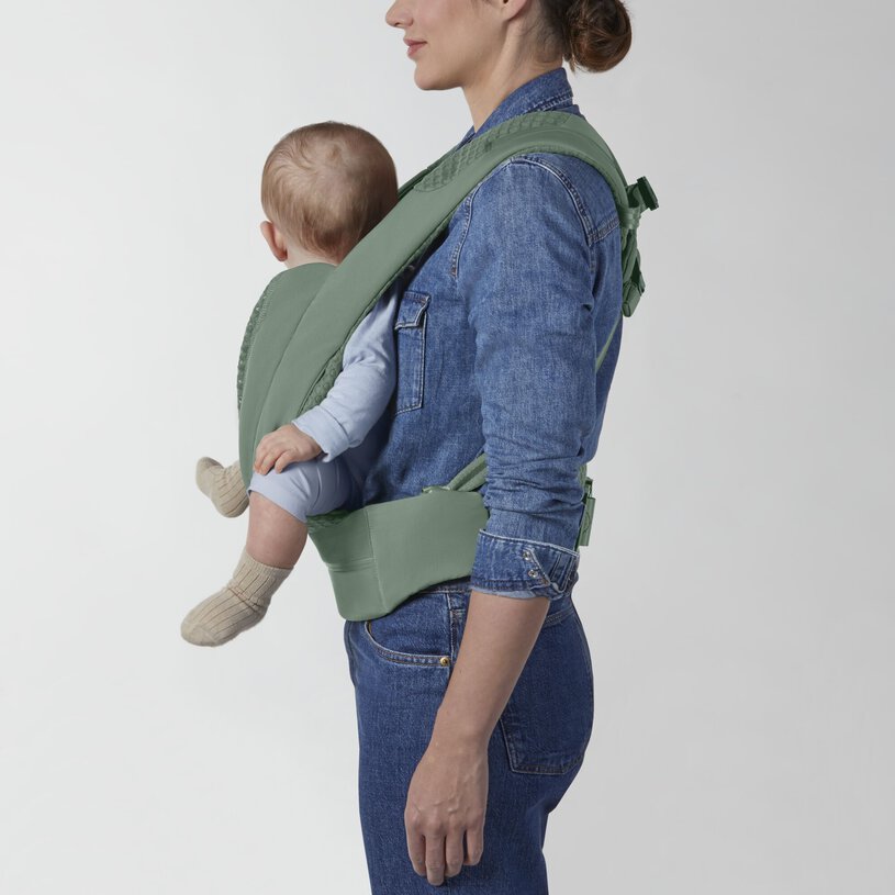 MOCHILA PORTABEBE COYA CARRIER LEAF GREEN - Imagen 4