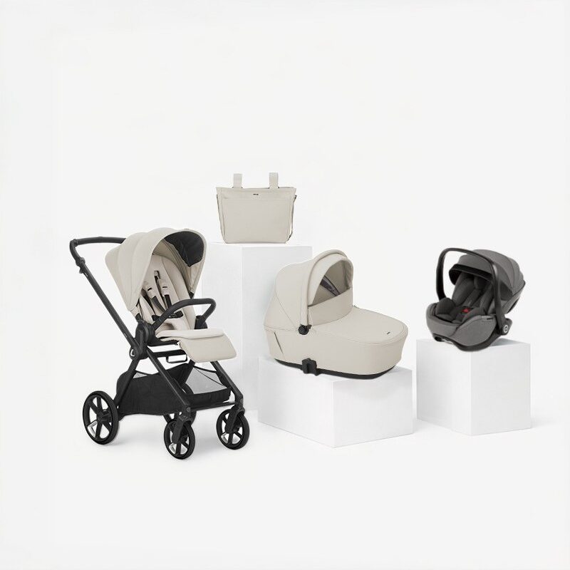 TRIO MUUM 5 (SILLA+CAPAZO SLEEP+PORTABEBE KOMBIBABY) SAND II