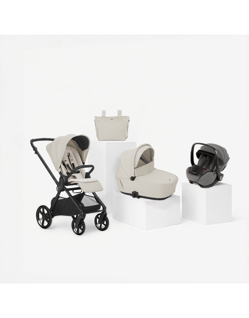 TRIO MUUM 5 (SILLA+CAPAZO SLEEP+PORTABEBE KOMBIBABY) SAND II