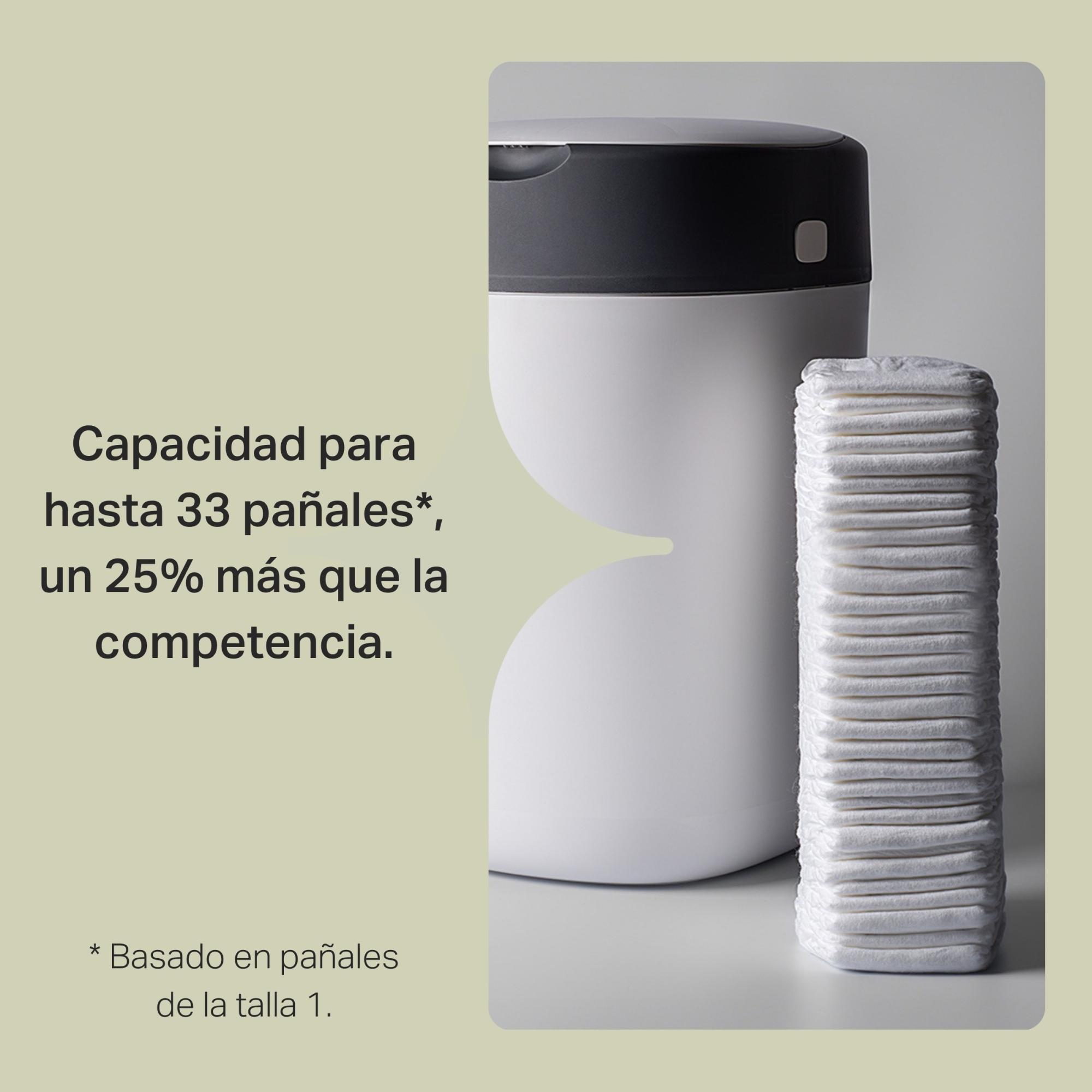 CONTENEDOR DE PAÑALES SANGENIC TWIST&CLICK BLANCO - Imagen 4