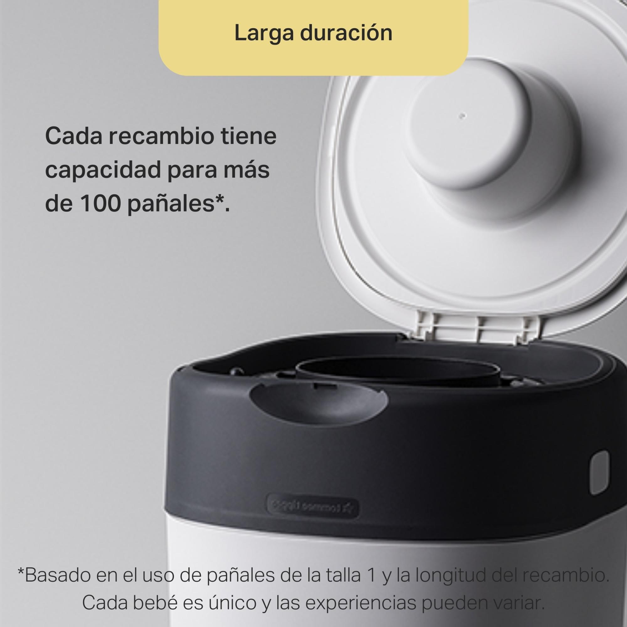 CONTENEDOR DE PAÑALES SANGENIC TWIST&CLICK BLANCO - Imagen 7