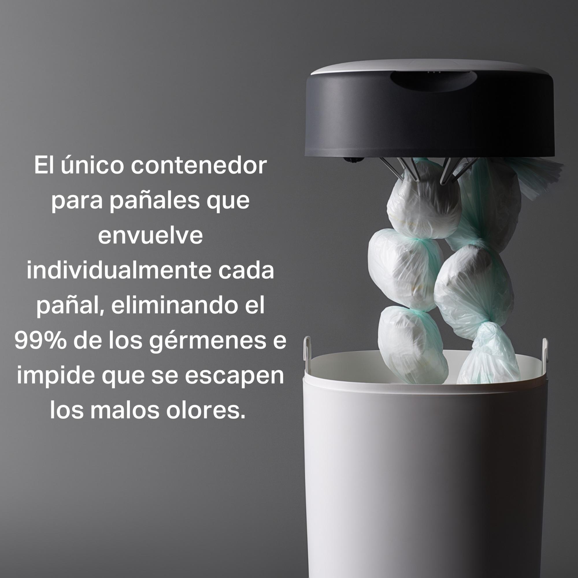 CONTENEDOR DE PAÑALES SANGENIC TWIST&CLICK BLANCO - Imagen 9