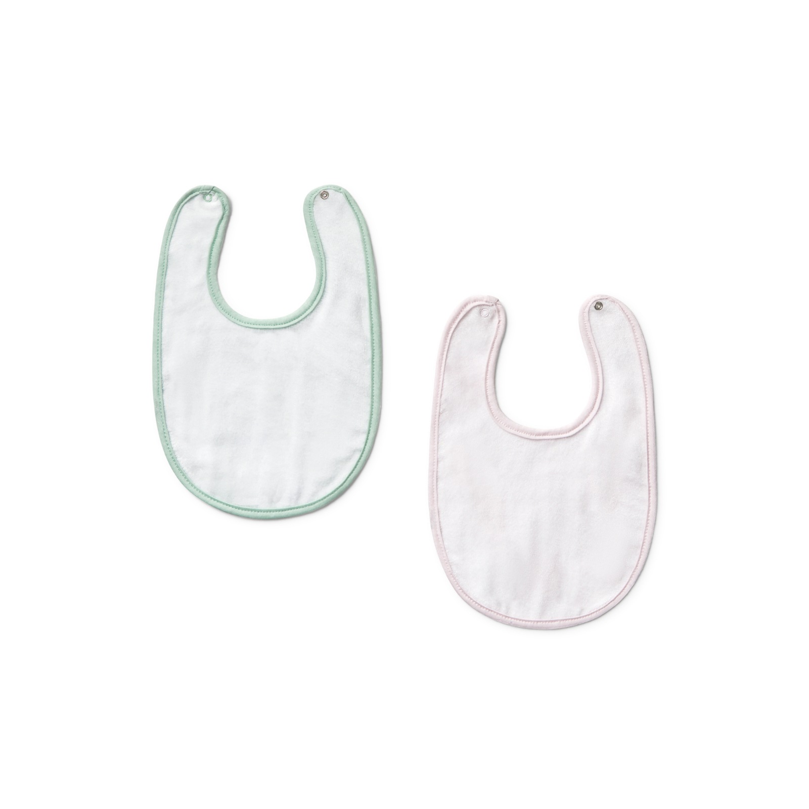 SET DE 2 BABEROS MUSELINA OSOS ROSA/VERDE - Imagen 2
