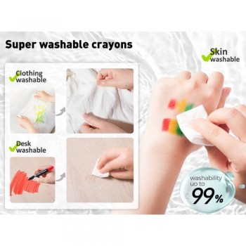 PACK 24 CREYONES SUAVES LAVABLES - Imagen 3